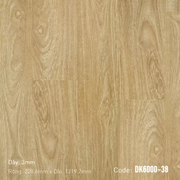 Sàn nhựa dán keo DK6000-38