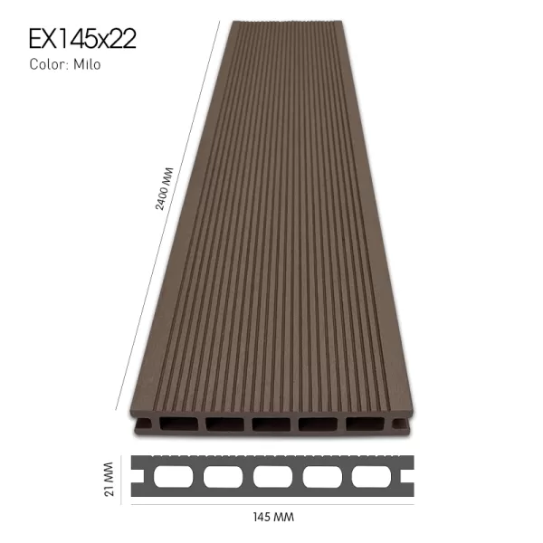Gỗ Nhựa EX145x22 Milo