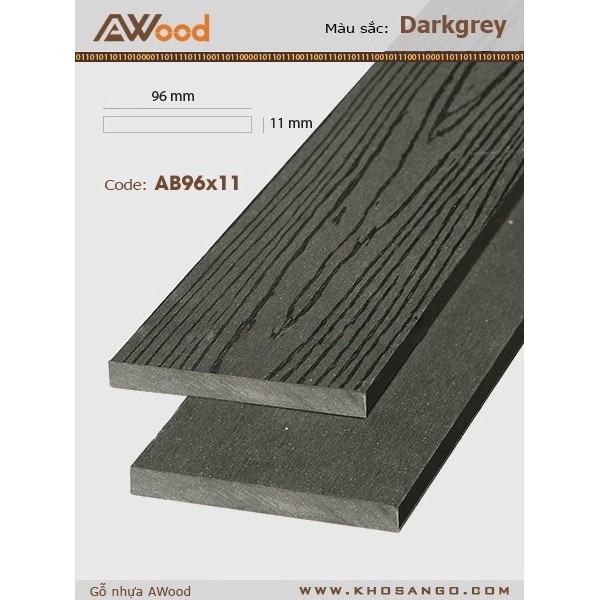 AWood AB96x11 Darkgrey