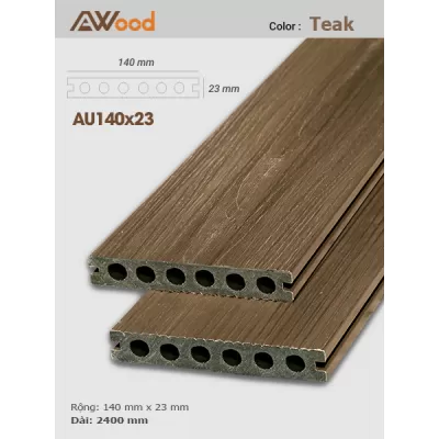 Sàn gỗ AWood AU140x23 Teak B