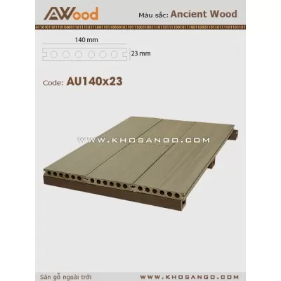 Sàn gỗ AWood AU140x23 Teak M