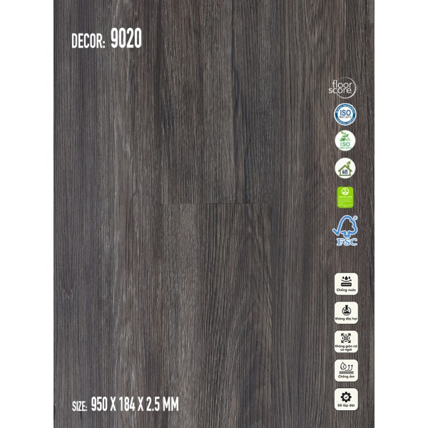 Sàn nhựa Galaxy Vân Gỗ 9020