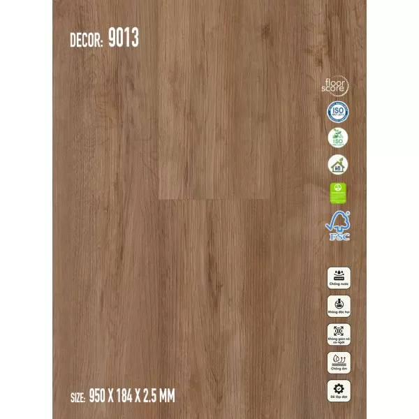Sàn nhựa Galaxy Vân Gỗ 9013