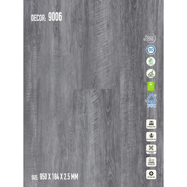 Sàn nhựa Galaxy Vân Gỗ 9006