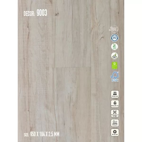 Sàn nhựa Galaxy Vân Gỗ 9003