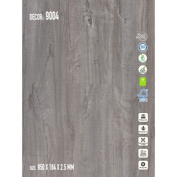 Sàn nhựa Galaxy Vân Gỗ 9004