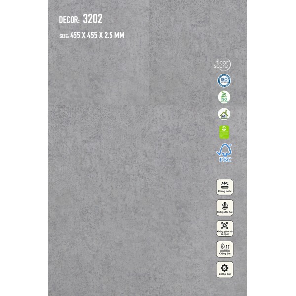 Sàn nhựa Galaxy Giả Đá 3202