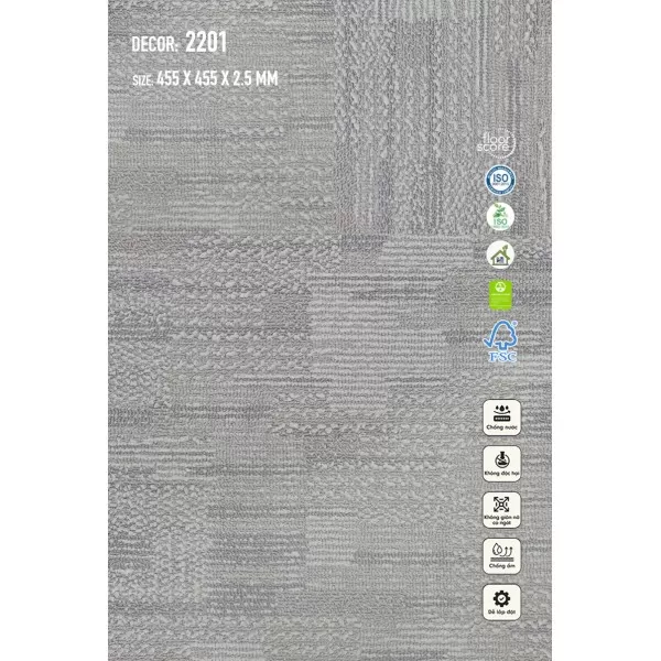 Sàn Nhựa Galaxy Vân Thảm 2201