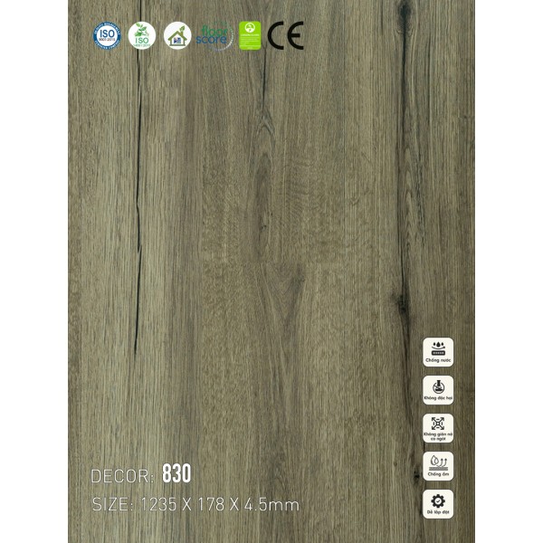 Sàn nhựa VinapoLy 4.5mm 830 