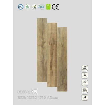 Sàn nhựa VinapoLy 4.5mm 839