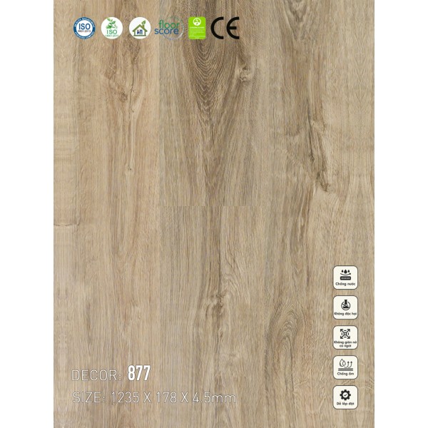 Sàn nhựa VinapoLy 4.5mm 877