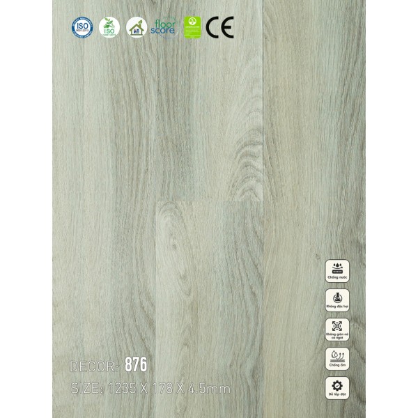 Sàn nhựa Vina Spc 4.5mm 876