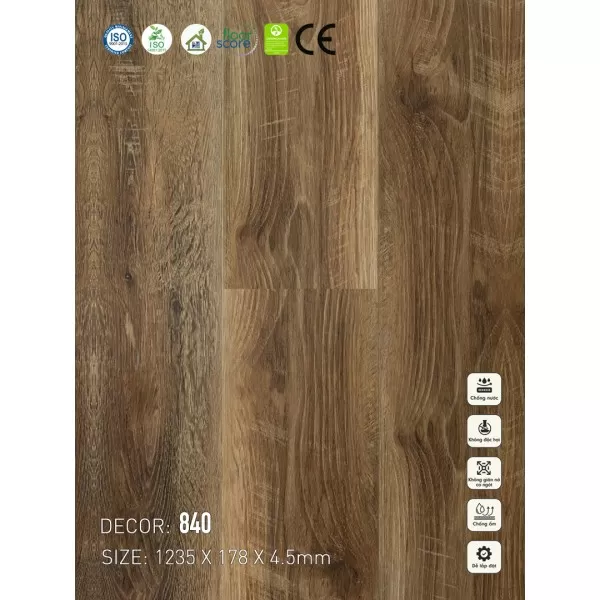 Sàn nhựa VinapoLy 4.5mm 840