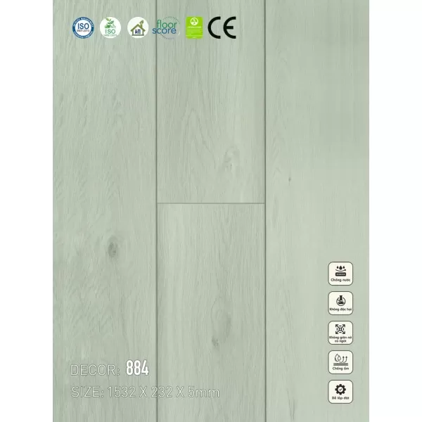 Sàn nhựa VinapoLy 5mm V884