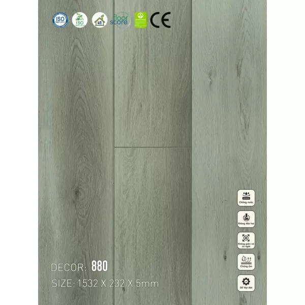 Sàn nhựa VinapoLy 5mm V880