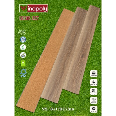 627 Sàn nhựa Vina Spc 5.5mm 