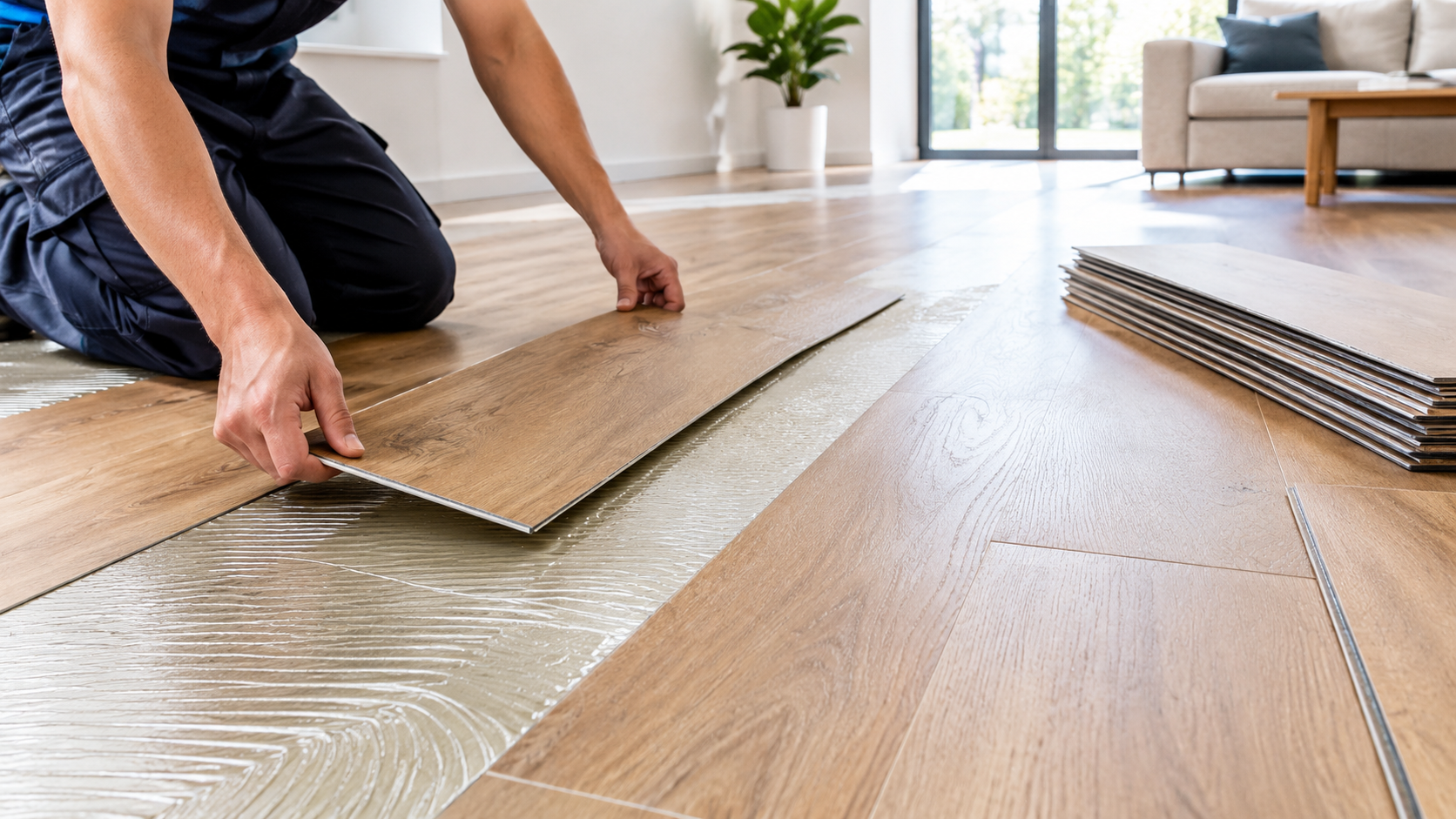 Sàn Nhựa Dán Keo Có Tốt Không? Ưu Và Nhược Điểm